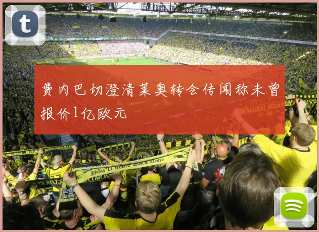 费内巴切澄清莱奥转会传闻称未曾报价1亿欧元