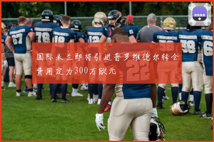 国际米兰即将引进普罗维德尔转会费用定为300万欧元